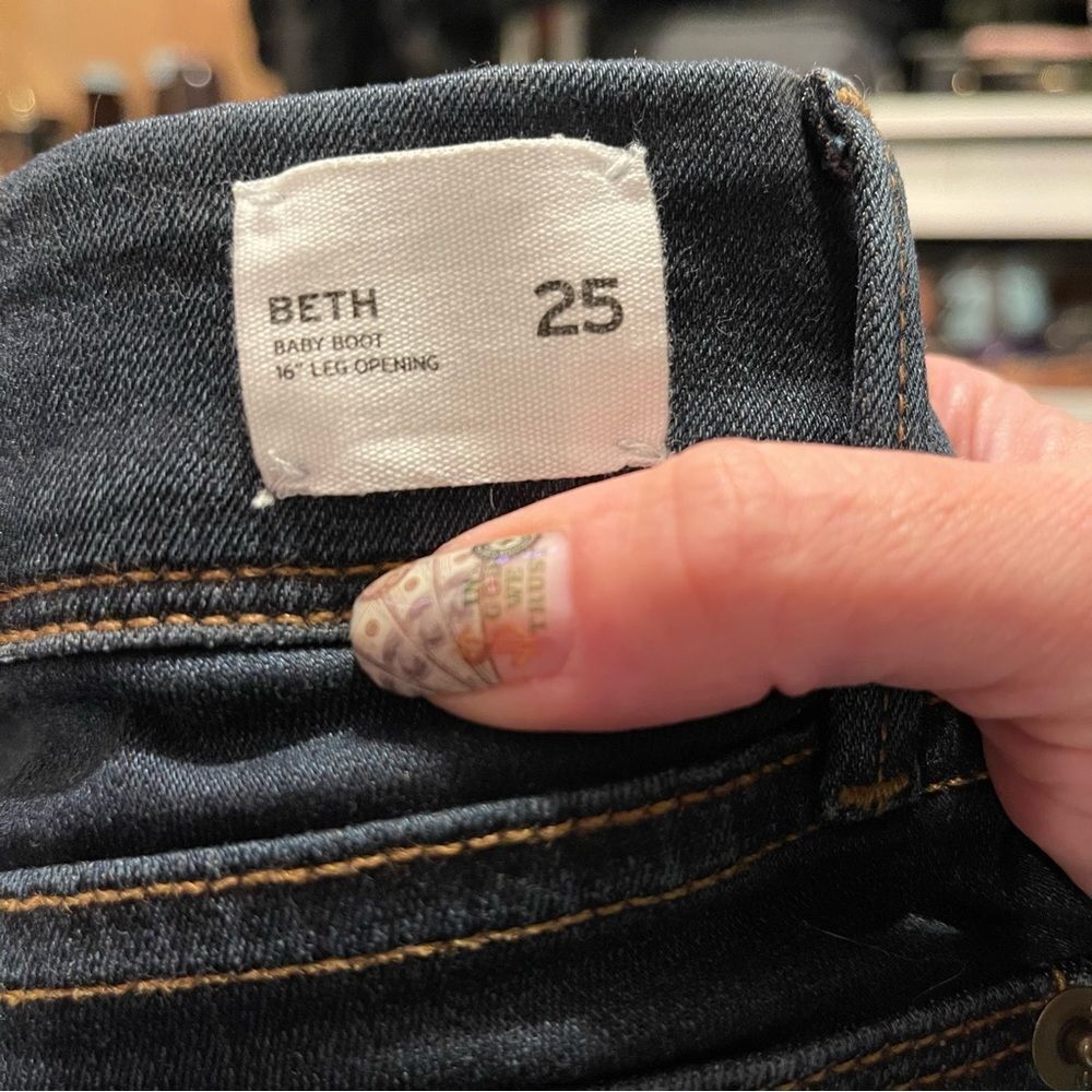 Hudson Jeans Mid-rise Flare Bootcut in Dark Blue Indigo Denim SZ 25 NEW - Picture 6 of 13